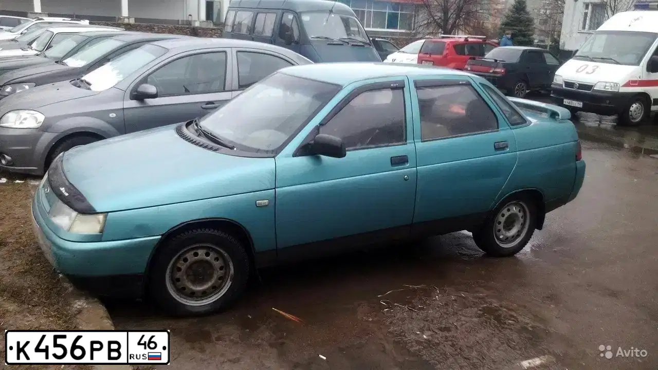 Фото автомобиля LADA 2110, 1999 — госномер К456РВ46. Цвет: СЕРЕБРИСТЫЙ ЗЕЛЕНО-ГОЛУБОЙ