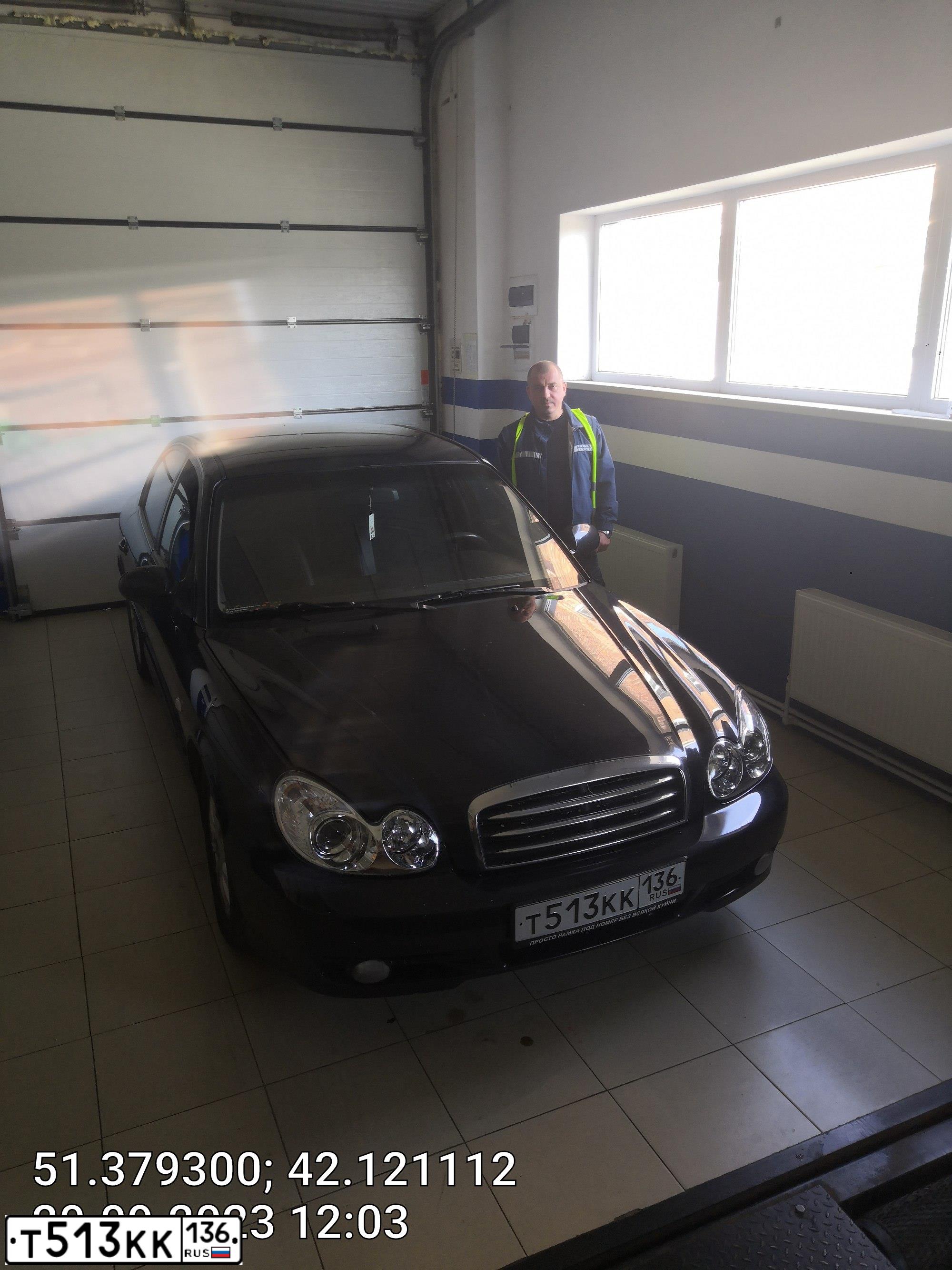 Фото автомобиля TAGAZ SONATA, 2006 — госномер Т513КК136. Цвет: ЧЕРНЫЙ