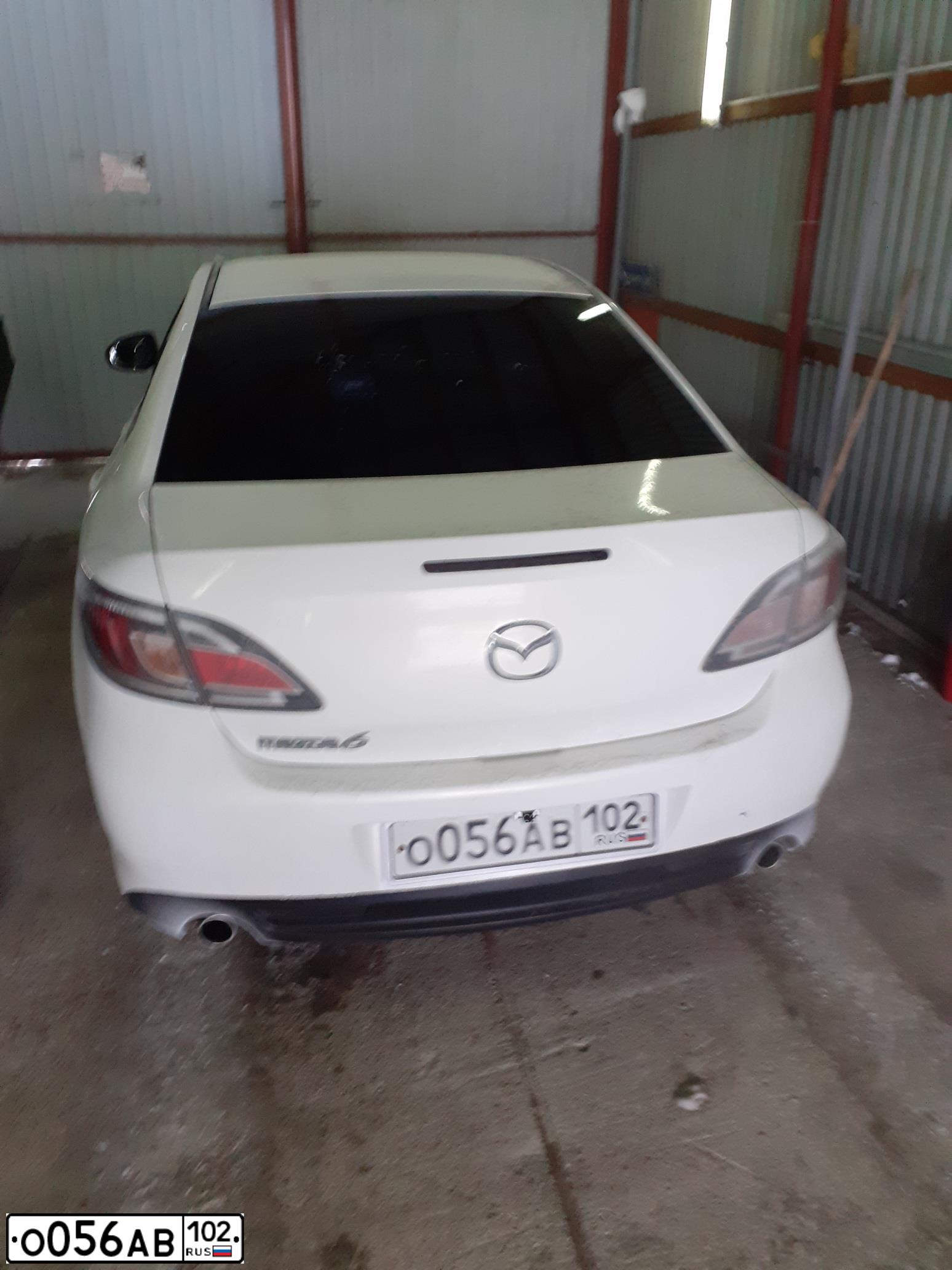 Фото автомобиля MAZDA 6, 2011 — госномер В090УВ102. Цвет: Белый