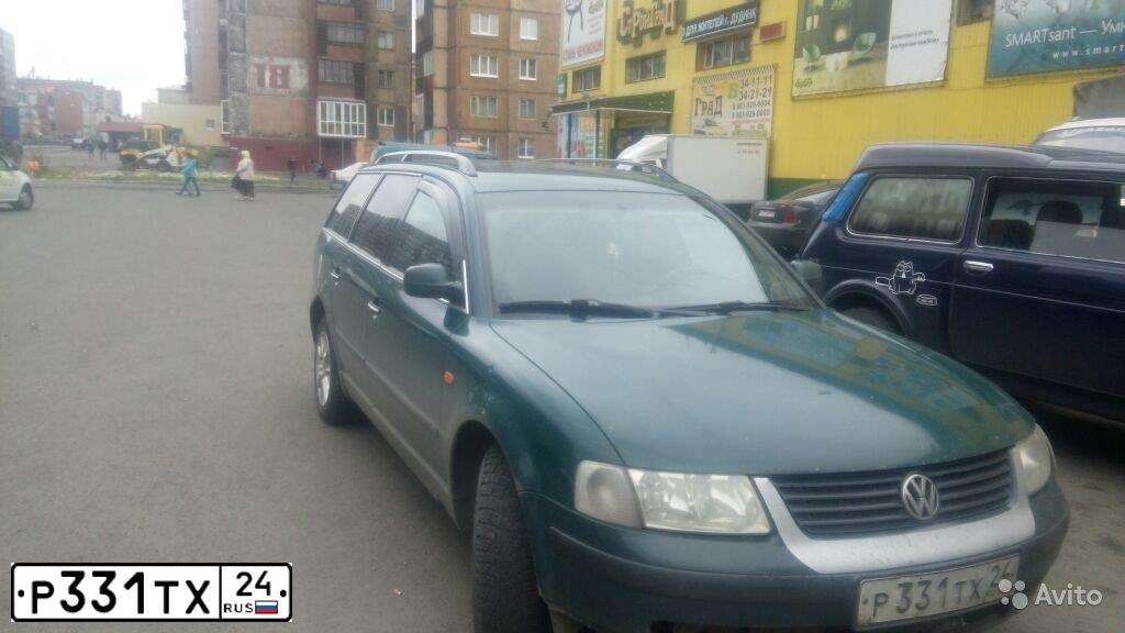 Фото автомобиля VOLKSWAGEN PASSAT, 1998 — госномер Р331ТХ24. Цвет: ЗЕЛЕНЫЙ