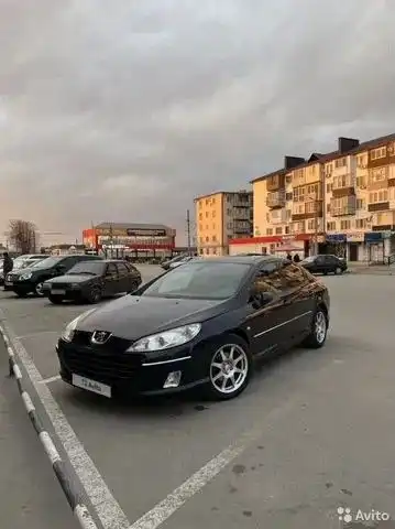 Фото автомобиля PEUGEOT T 407, 2006 — госномер М545ММ150. Цвет: ЧЕРНЫЙ