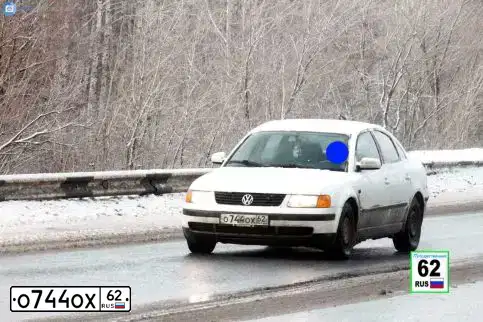 Фото автомобиля VOLKSWAGEN PASSAT, 1996 — госномер О244УА32. Цвет: Белый