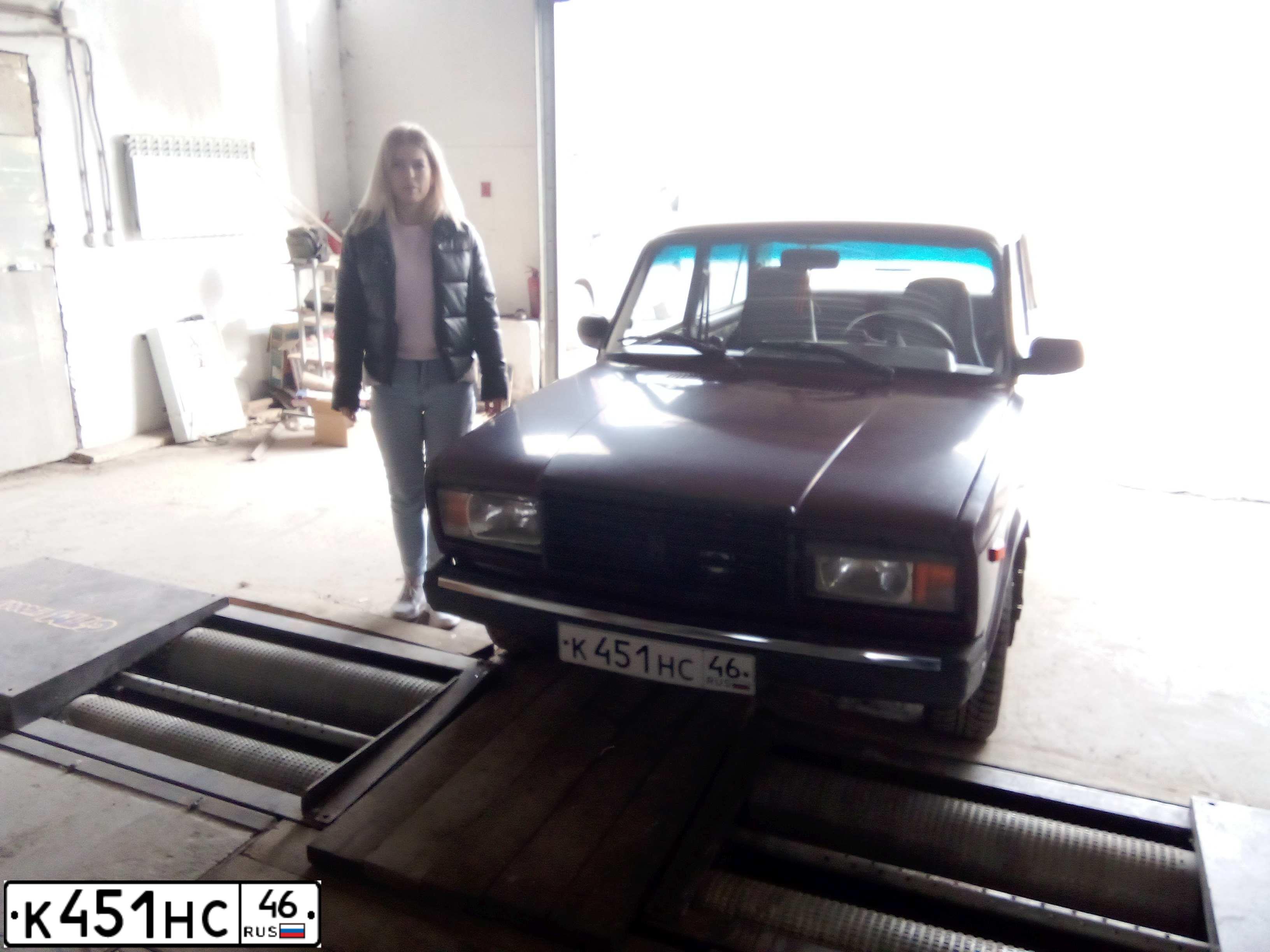 Фото автомобиля LADA 2107, 2005 — госномер К451НС46. Цвет: ТЕМНО-ВИШНЕВЫЙ