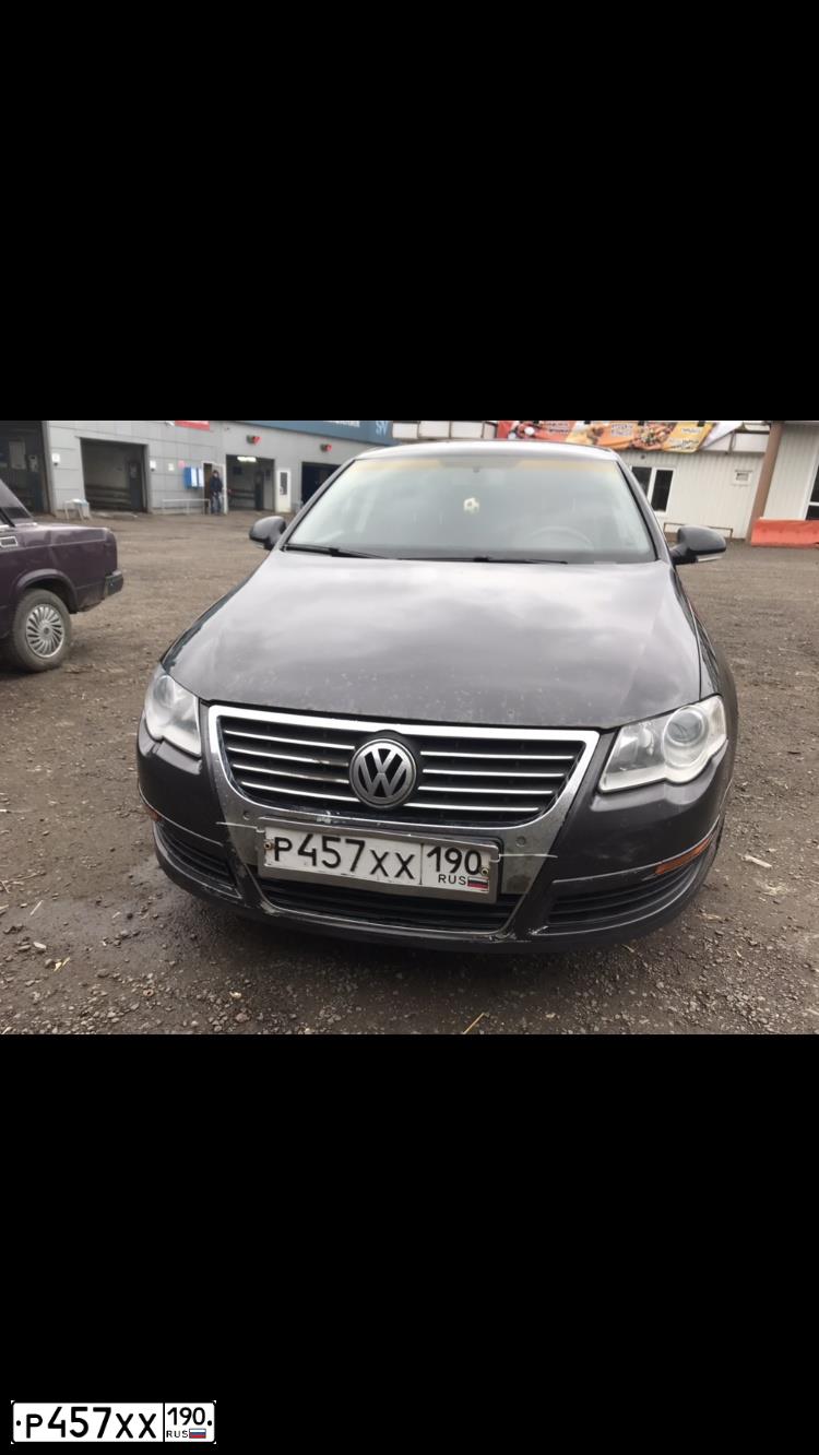 Фото автомобиля VOLKSWAGEN PASSAT, 2008 — госномер Р457ХХ190. Цвет: ЧЕРНЫЙ