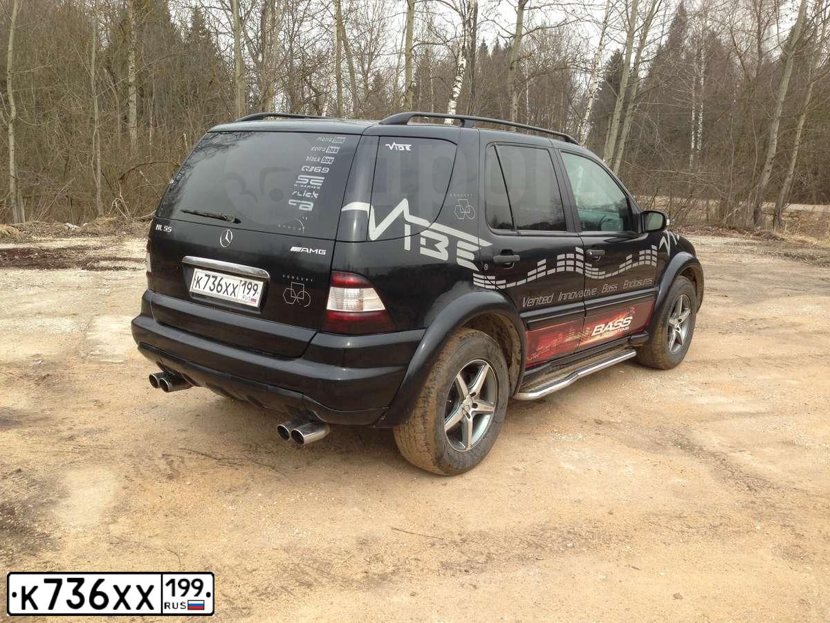 Фото автомобиля MERCEDES M-KLASSE, 2001 — госномер К566ЕК70. Цвет: ЧЕРНЫЙ