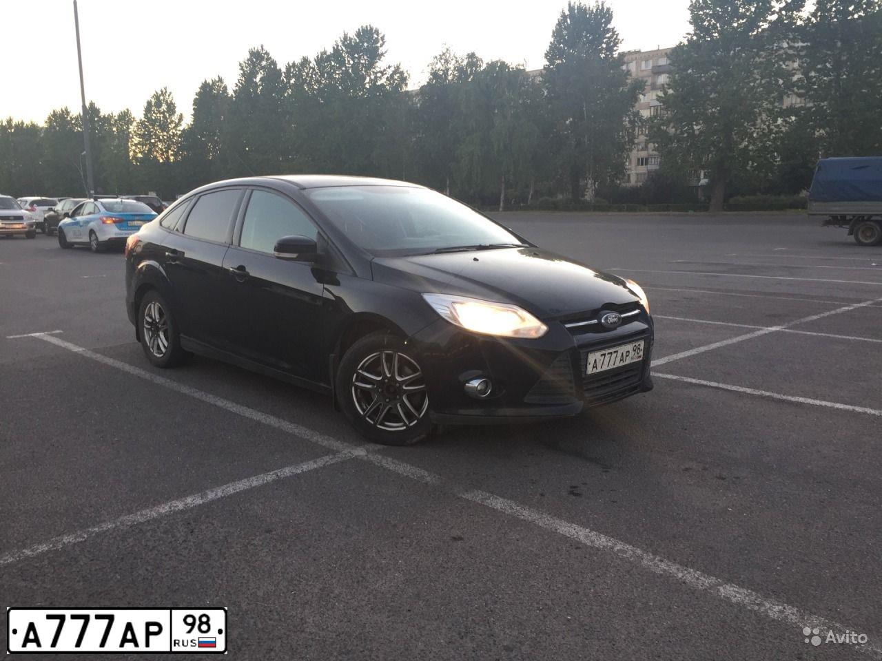 Фото автомобиля FORD FOCUS, 2012 — госномер А777АР98. Цвет: ЧЕРНЫЙ