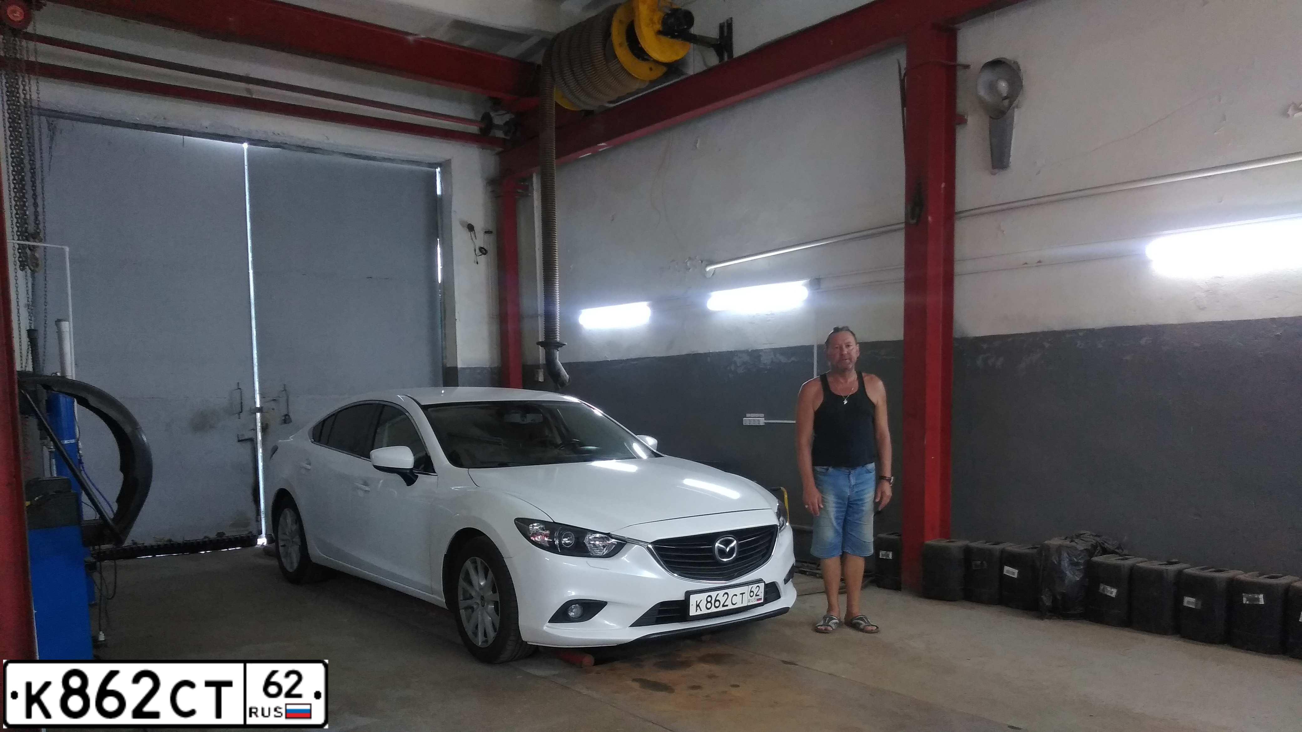 Фото автомобиля MAZDA 6, 2017 — госномер Х344УЕ164. Цвет: БЕЛЫЙ ПЕРЛАМУТРОВЫЙ