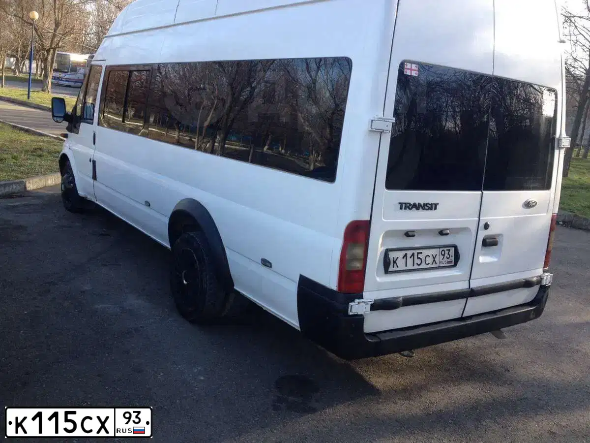 Фото автомобиля FORD TRANSIT, 2006 — госномер К115СХ93. Цвет: БЕЛЫЙ