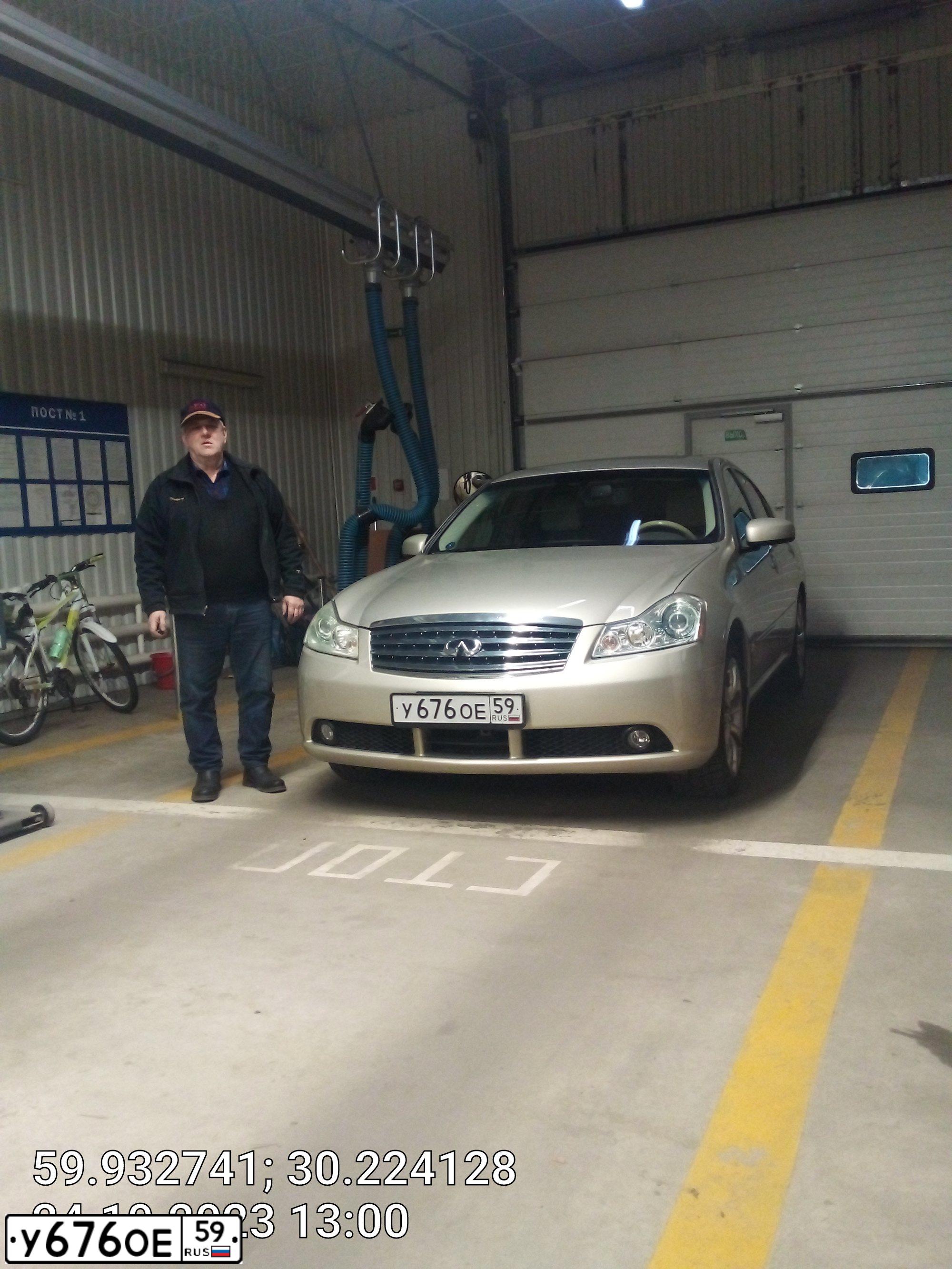 Фото автомобиля INFINITI M, 2007 — госномер У676ОЕ59