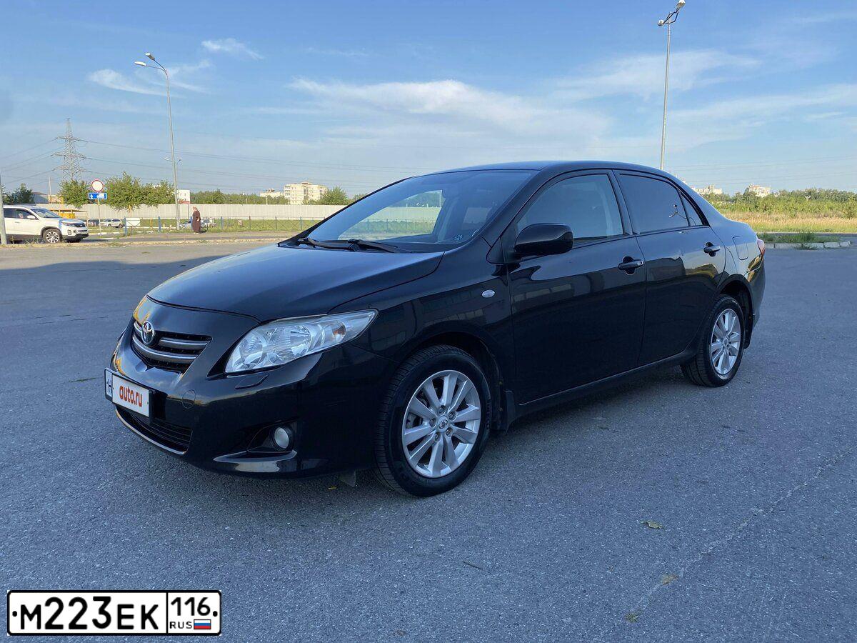 Фото автомобиля TOYOTA COROLLA, 2008 — госномер Е099КВ763. Цвет: ЧЕРНЫЙ
