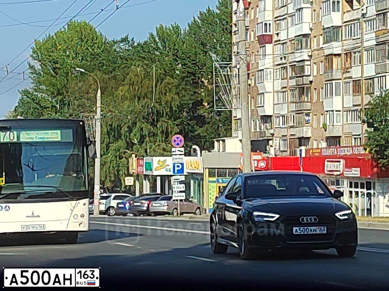 Фото автомобиля AUDI A3, 2019 — госномер Х378ТО73. Цвет: ТЕМНО-СИНИЙ