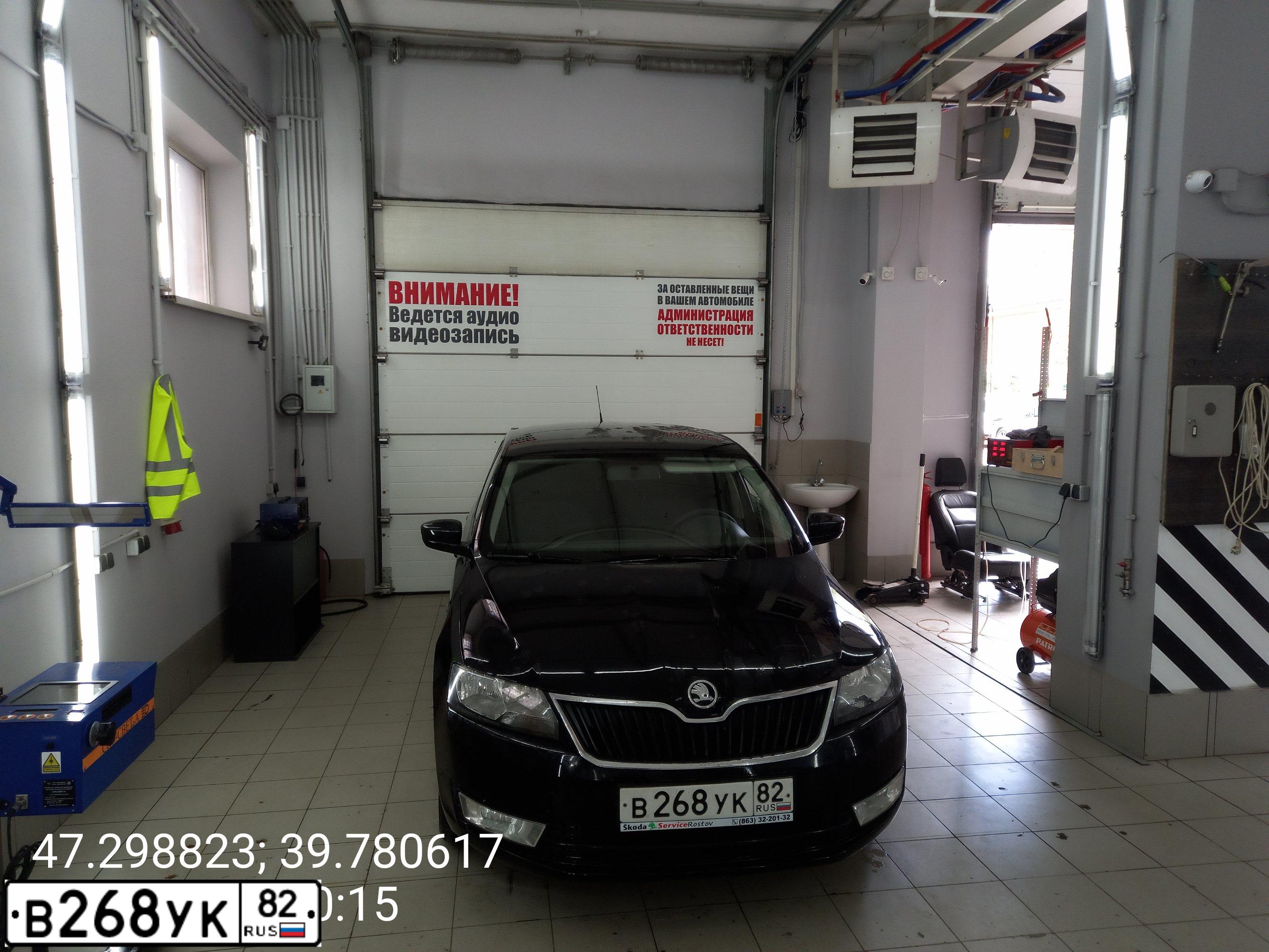 Фото автомобиля SKODA RAPID, 2016 — госномер В268УК82. Цвет: ЧЕРНЫЙ