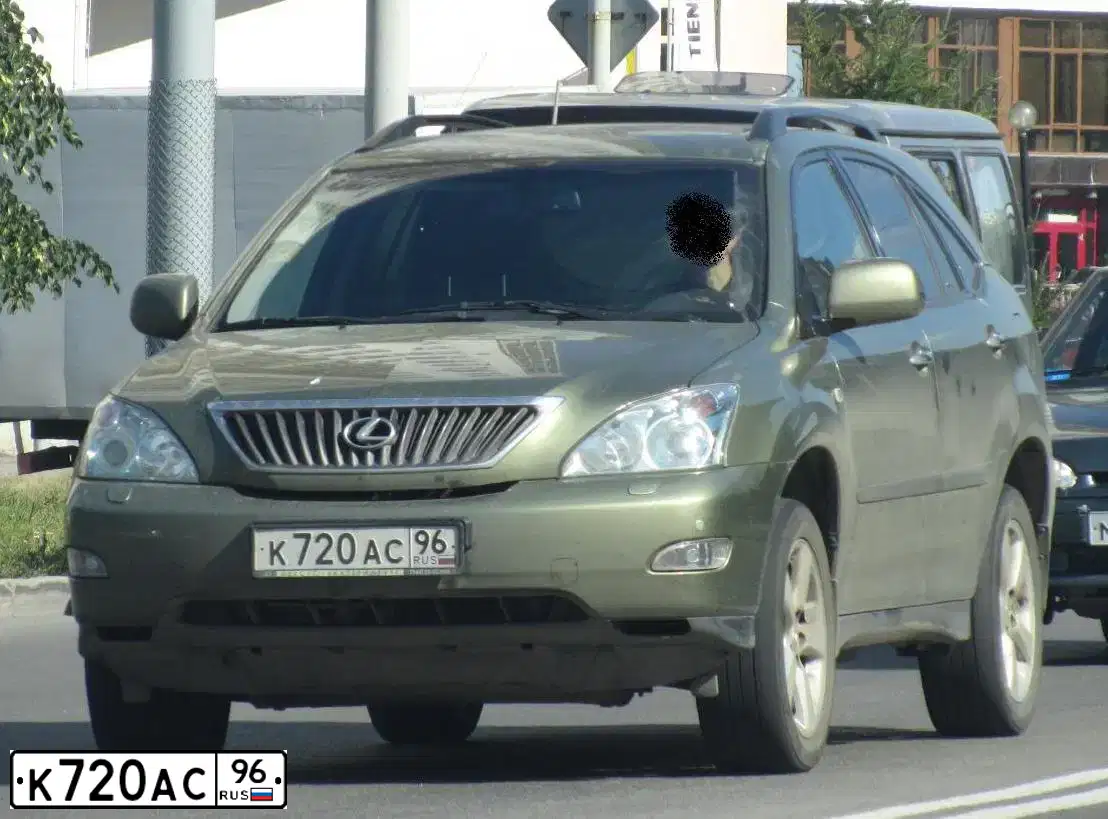 Фото автомобиля LEXUS S RX, 2007 — госномер Х414ВВ96. Цвет: СВЕТЛО-ЗЕЛЕНЫЙ
