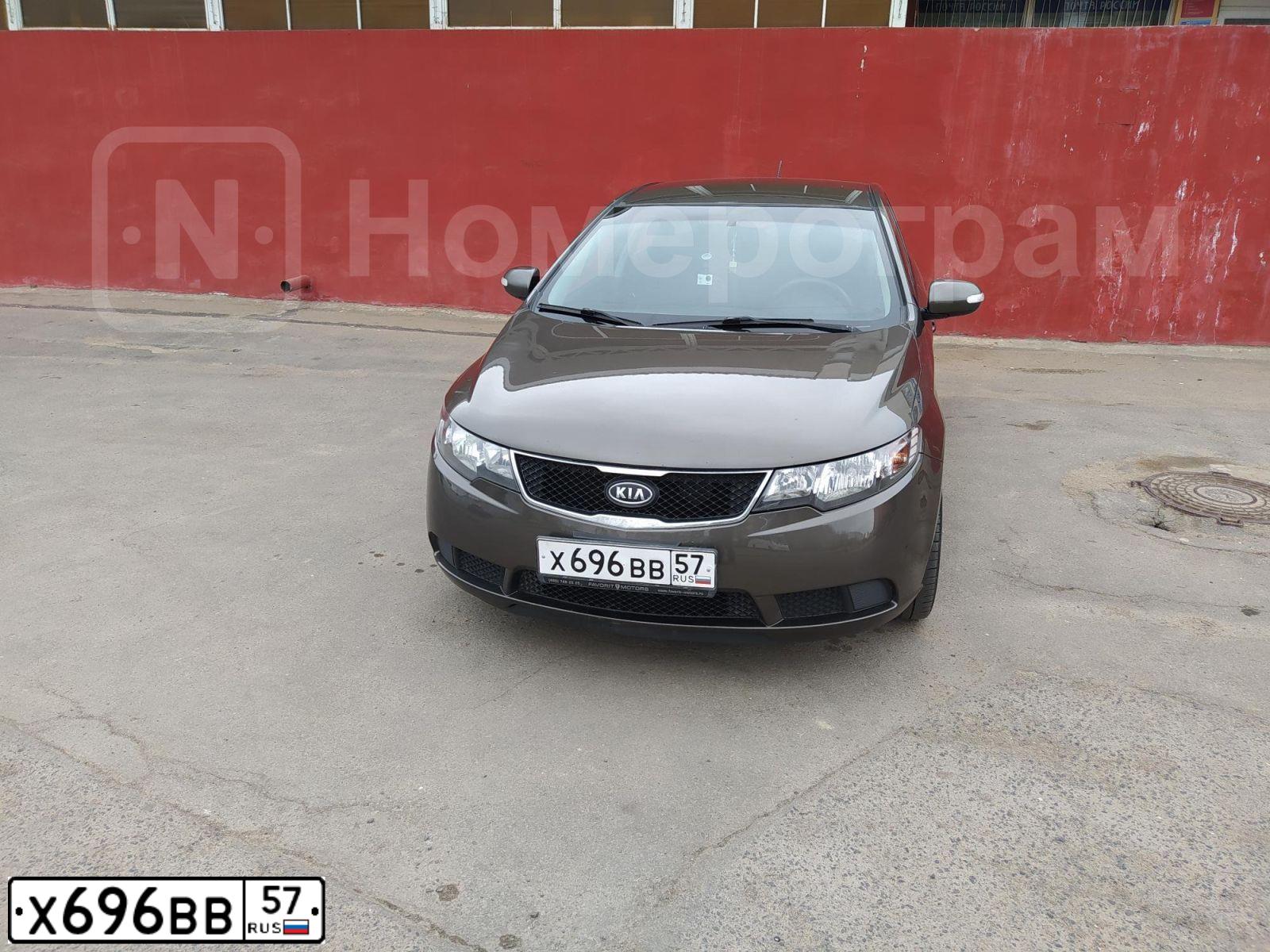 Фото автомобиля KIA CERATO, 2009 — госномер Н419ВУ57. Цвет: БРОНЗОВЫЙ