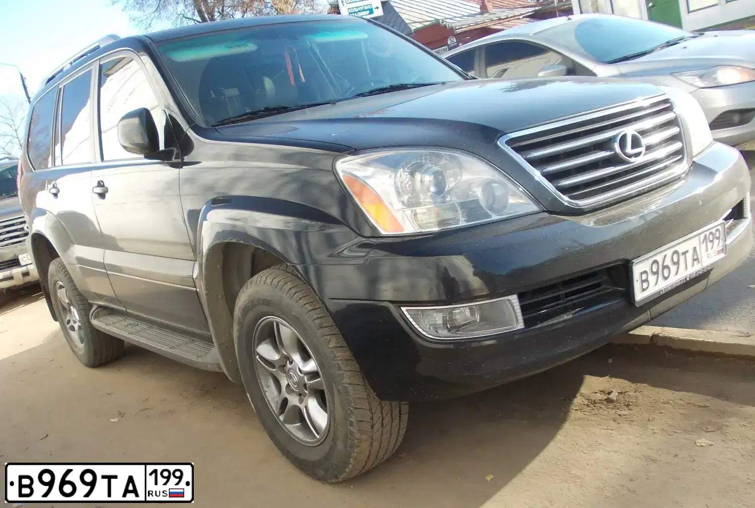 Фото автомобиля LEXUS GX, 2006 — госномер В969ТА199. Цвет: ЧЕРНЫЙ