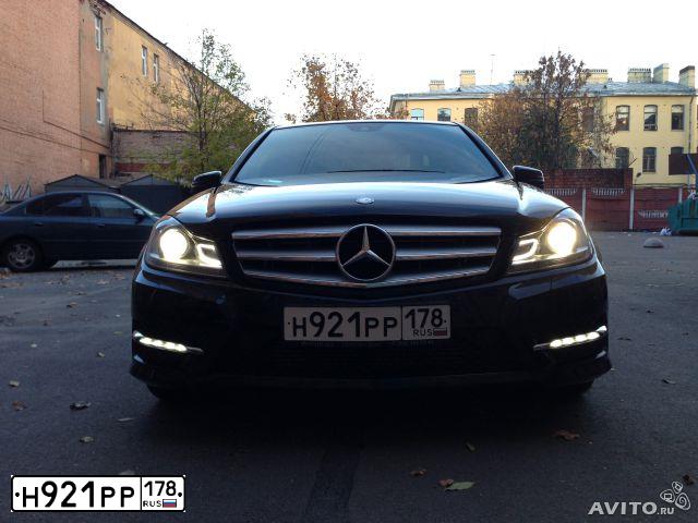 Фото автомобиля MERCEDES C-KLASSE, 2013 — госномер С258МТ178. Цвет: ЧЕРНЫЙ