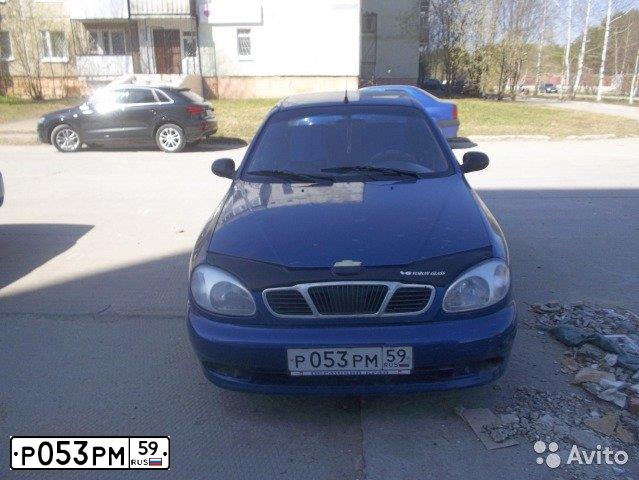 Фото автомобиля ZAZ SENS, 2007 — госномер Р053РМ59. Цвет: СИНИЙ