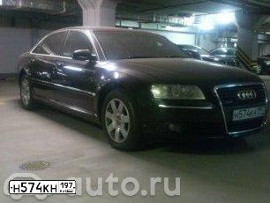 Фото автомобиля AUDI A8, 2007 — госномер Е462АК134. Цвет: ЧЕРНЫЙ
