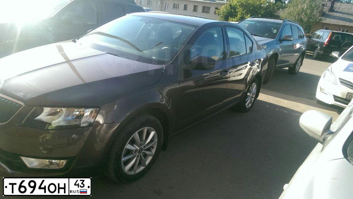 Фото автомобиля SKODA OCTAVIA, 2013 — госномер Т694ОН43. Цвет: КОРИЧНЕВЫЙ