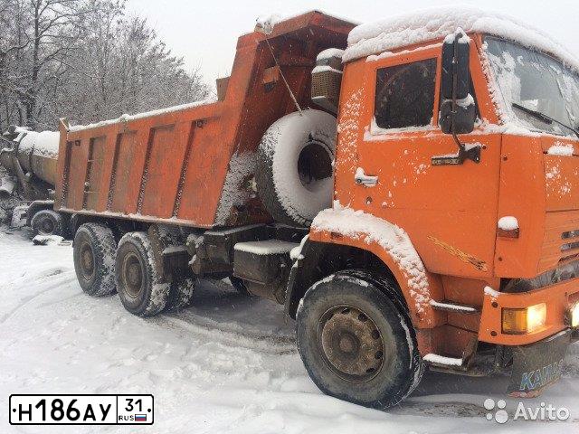 Фото автомобиля KAMAZ Z 6520 6X4, 2005 — госномер Т785АМ31. Цвет: ОРАНЖЕВЫЙ