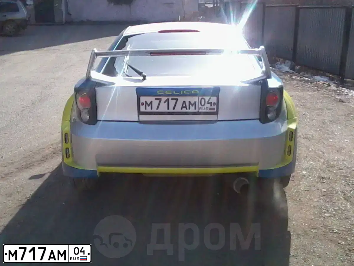 Фото автомобиля TOYOTA CELICA, 2001 — госномер М717АМ04. Цвет: КРАСНО-СЕРЫЙ