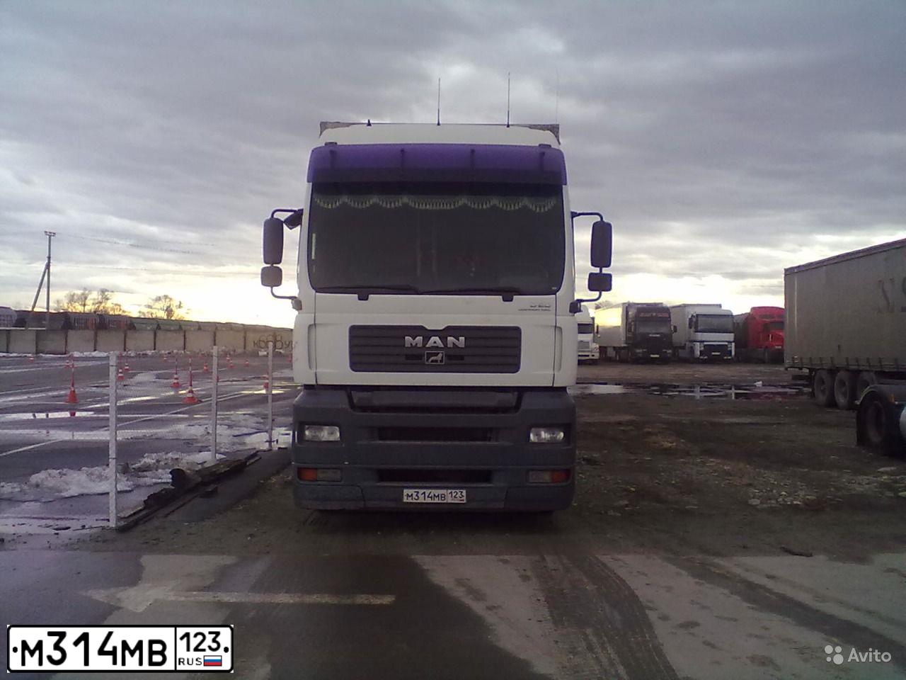 Фото автомобиля MAN TGA 18.XXX /4X2/, 2004 — госномер М314МВ123. Цвет: БЕЛЫЙ