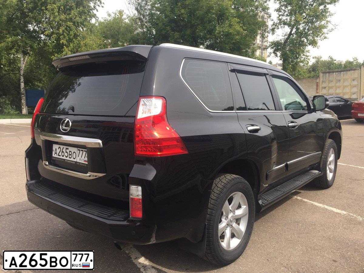 Фото автомобиля LEXUS GX, 2010 — госномер А265ВО777. Цвет: ЧЕРНЫЙ