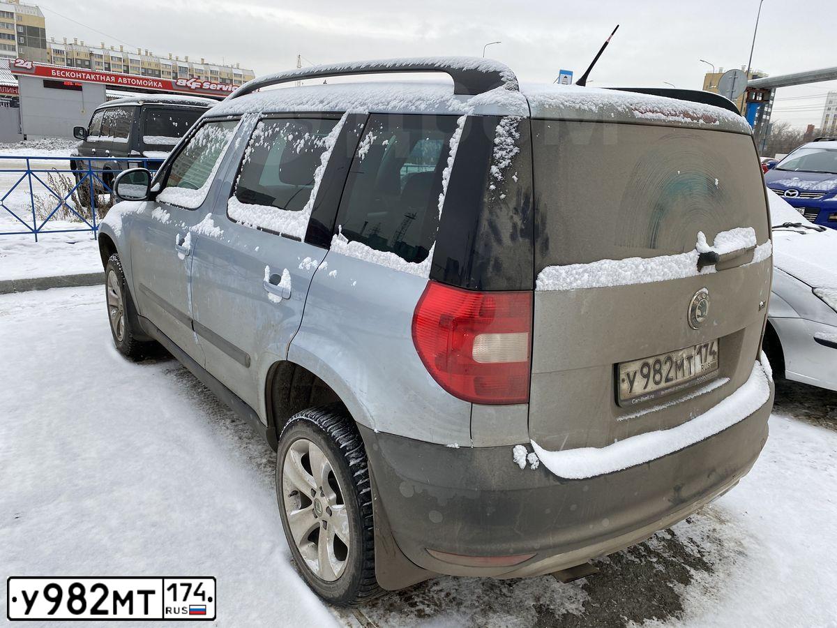Фото автомобиля SKODA YETI, 1910 — госномер Х588СО72. Цвет: СЕРО-ГОЛУБОЙ