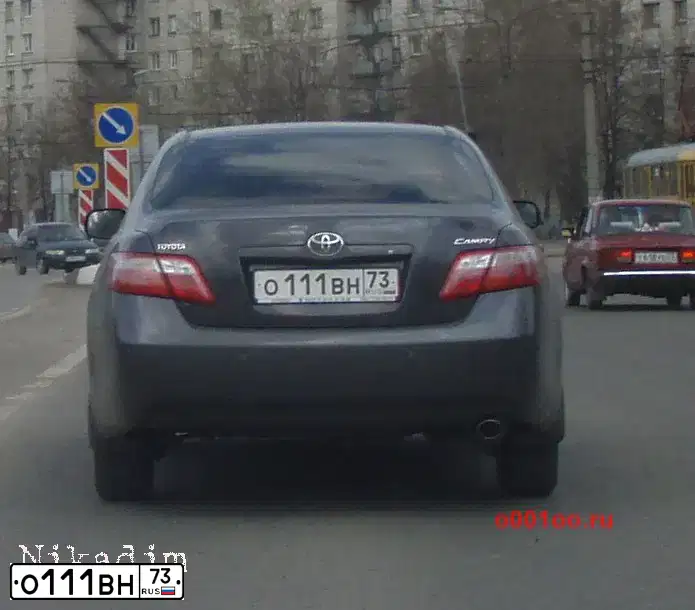 Фото автомобиля HYUNDAI SANTA FE, 2011 — госномер О111ВН73. Цвет: СЕРЫЙ ТЕМНЫЙ