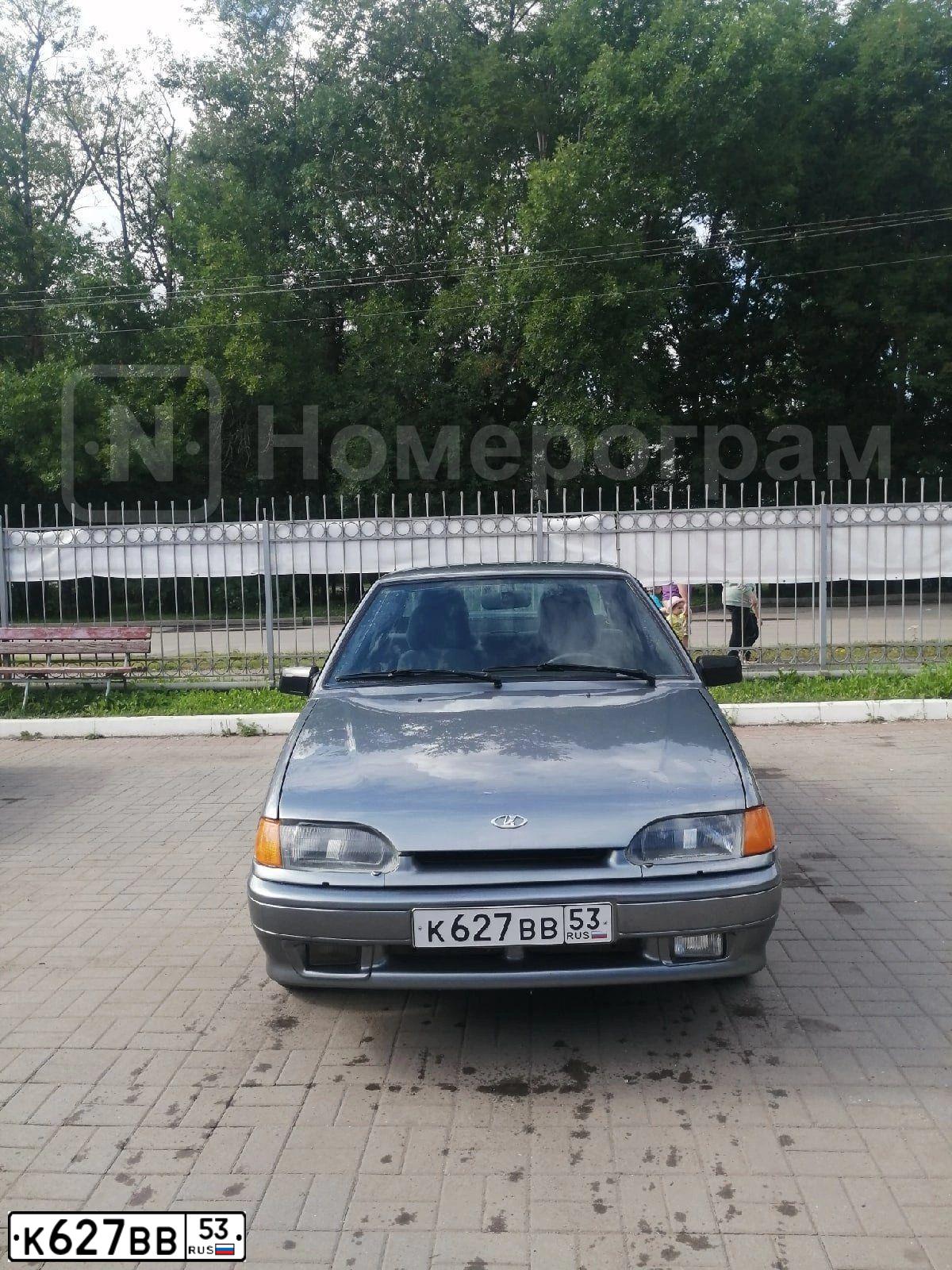 Фото автомобиля LADA 2115 SAMARA, 2007 — госномер К627ВВ53. Цвет: СРЕДНИЙ СЕРО-ЗЕЛЕНЫЙ МЕТ