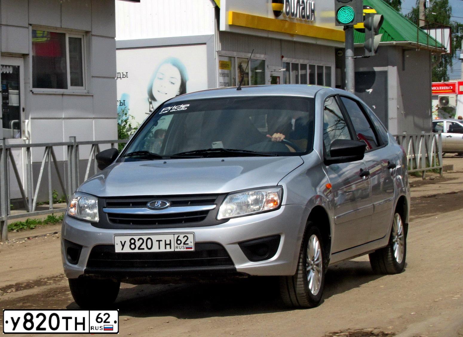Фото автомобиля LADA 2191 GRANTA, 2015 — госномер О196УА68. Цвет: СЕРЕБРИСТЫЙ