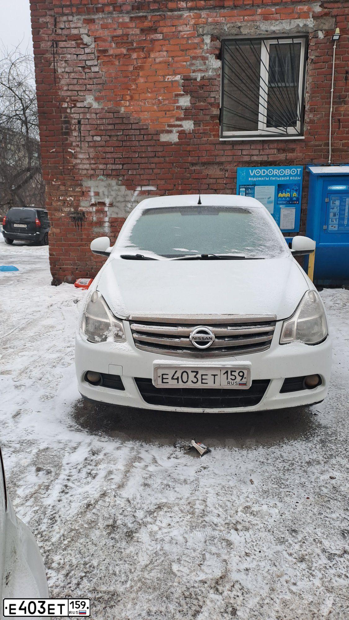 Фото автомобиля NISSAN ALMERA /AVTOVAZ/, 2013 — госномер Е403ЕТ159