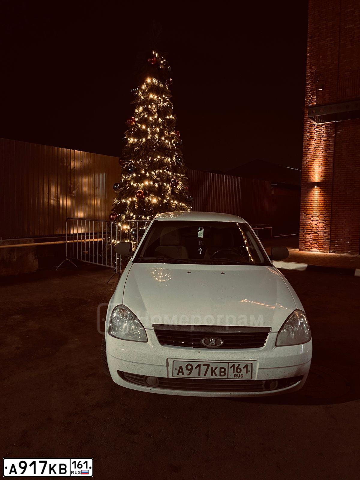 Фото автомобиля LADA 2172 PRIORA, 2010 — госномер А917КВ161. Цвет: Белый