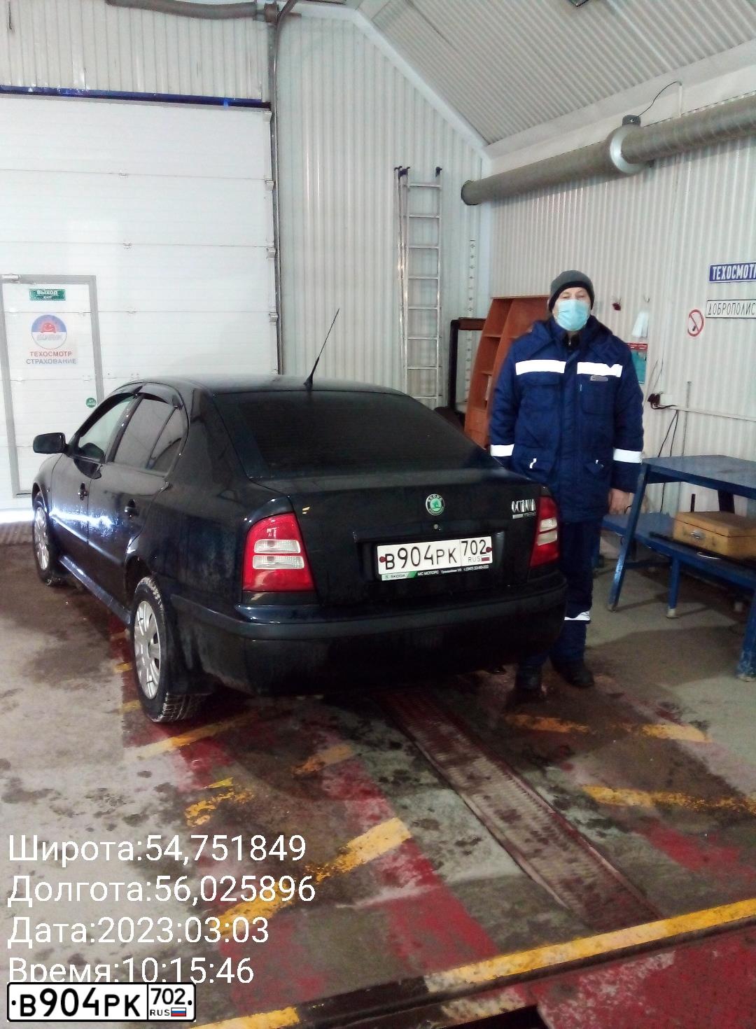Фото автомобиля SKODA OCTAVIA, 2008 — госномер В904РК702. Цвет: ЧЕРНЫЙ