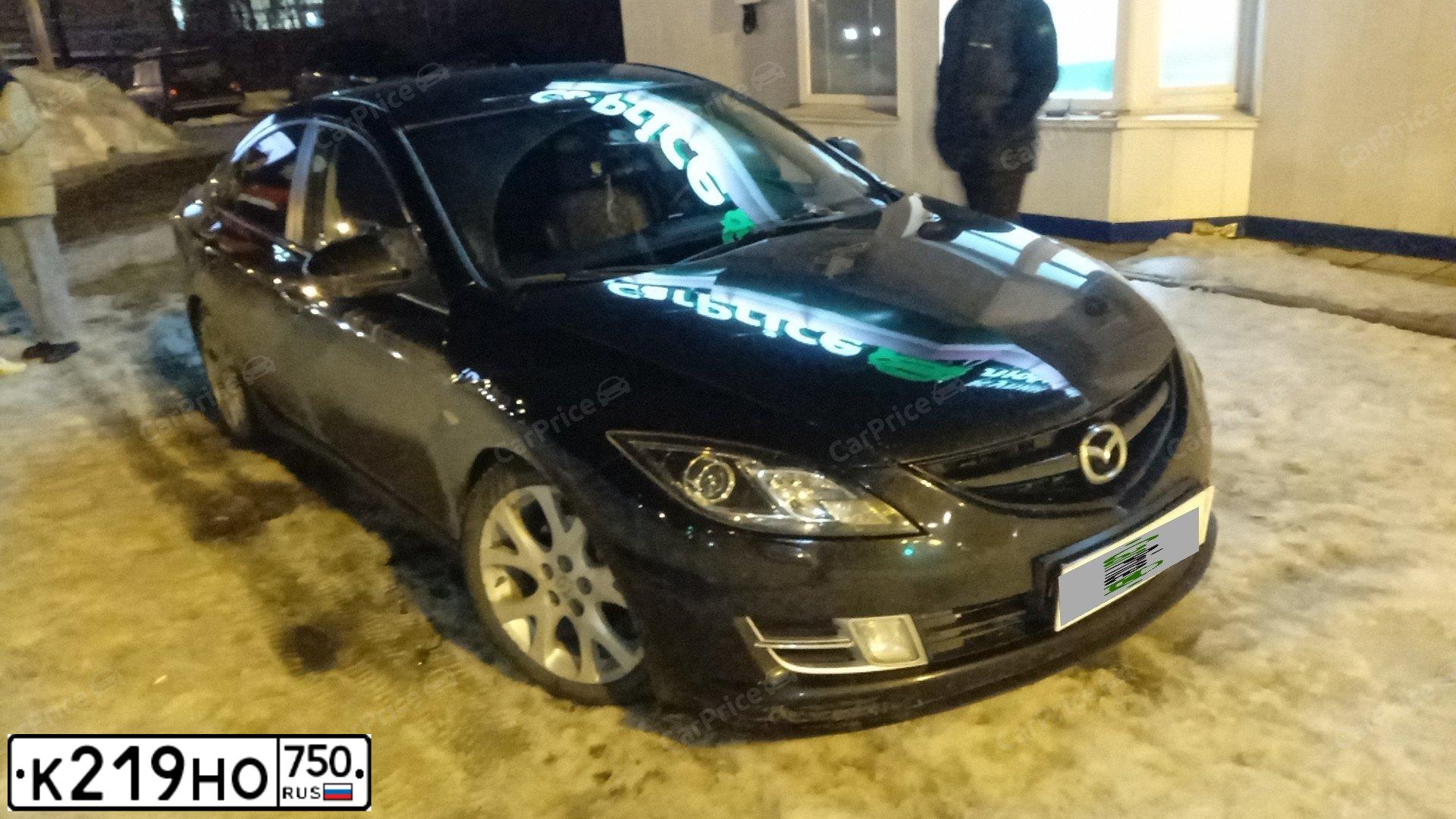 Фото автомобиля MAZDA 6, 2008 — госномер Р615КМ68. Цвет: ЧЕРНЫЙ