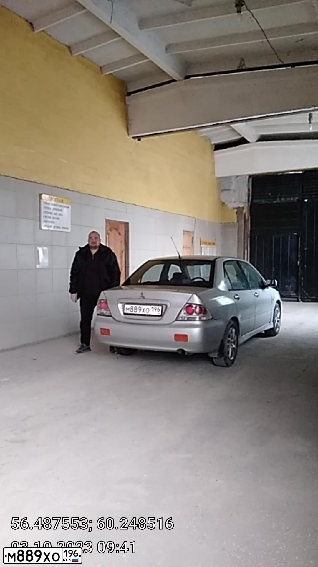 Фото автомобиля MITSUBISHI LANCER, 2003 — госномер О413КК71. Цвет: СЕРЫЙ СВЕТЛЫЙ