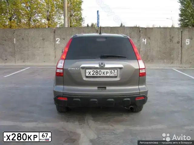 Фото автомобиля HONDA CR-V, 2008 — госномер О600УУ39. Цвет: СЕРЫЙ