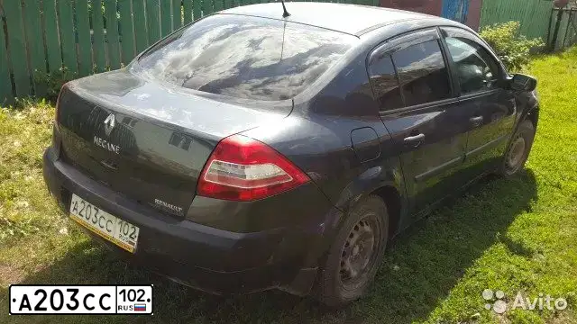 Фото автомобиля RENAULT MEGANE, 2007 — госномер Е629ВК702. Цвет: ТЕМНО-СЕРЫЙ