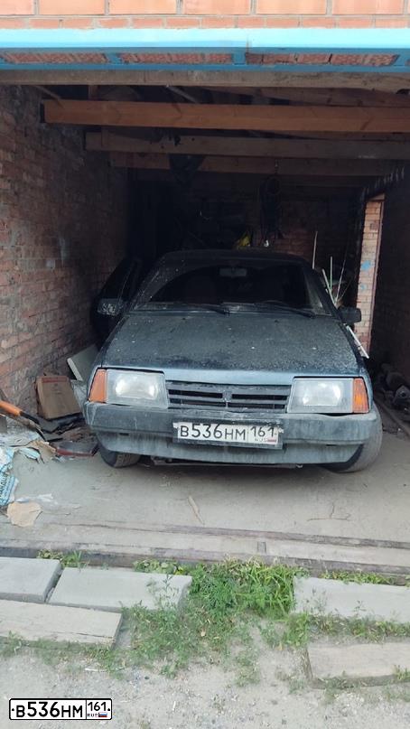 Фото автомобиля LADA 2109 SAMARA, 2000 — госномер К616УС61. Цвет: ТЕМНО СЕРО-СИНИЙ