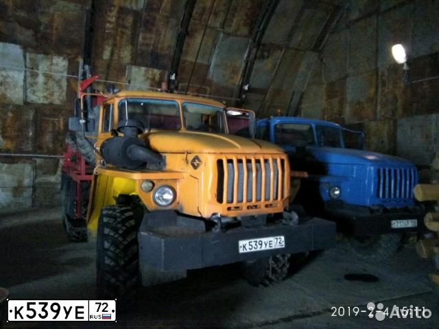 Фото автомобиля URAL 5557 /6X6/, 2008 — госномер К539УЕ72. Цвет: ОРАНЖЕВЫЙ