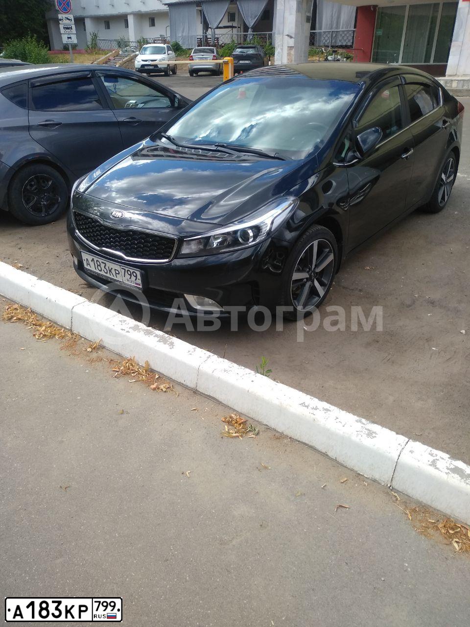 Фото автомобиля KIA YD (CERATO,FORTE), 2016 — госномер С584УВ716. Цвет: ЧЕРНЫЙ