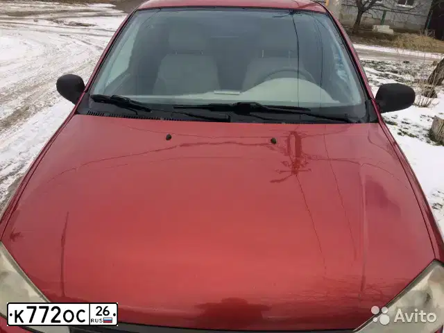 Фото автомобиля LADA KALINA, 2006 — госномер Р694АВ126. Цвет: СЕРЕБРИСТО-КРАСНЫЙ