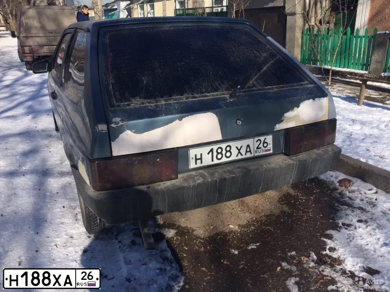 Фото автомобиля LADA 2108 SAMARA, 2001 — госномер Н188ХА26. Цвет: СЕРЫЙ