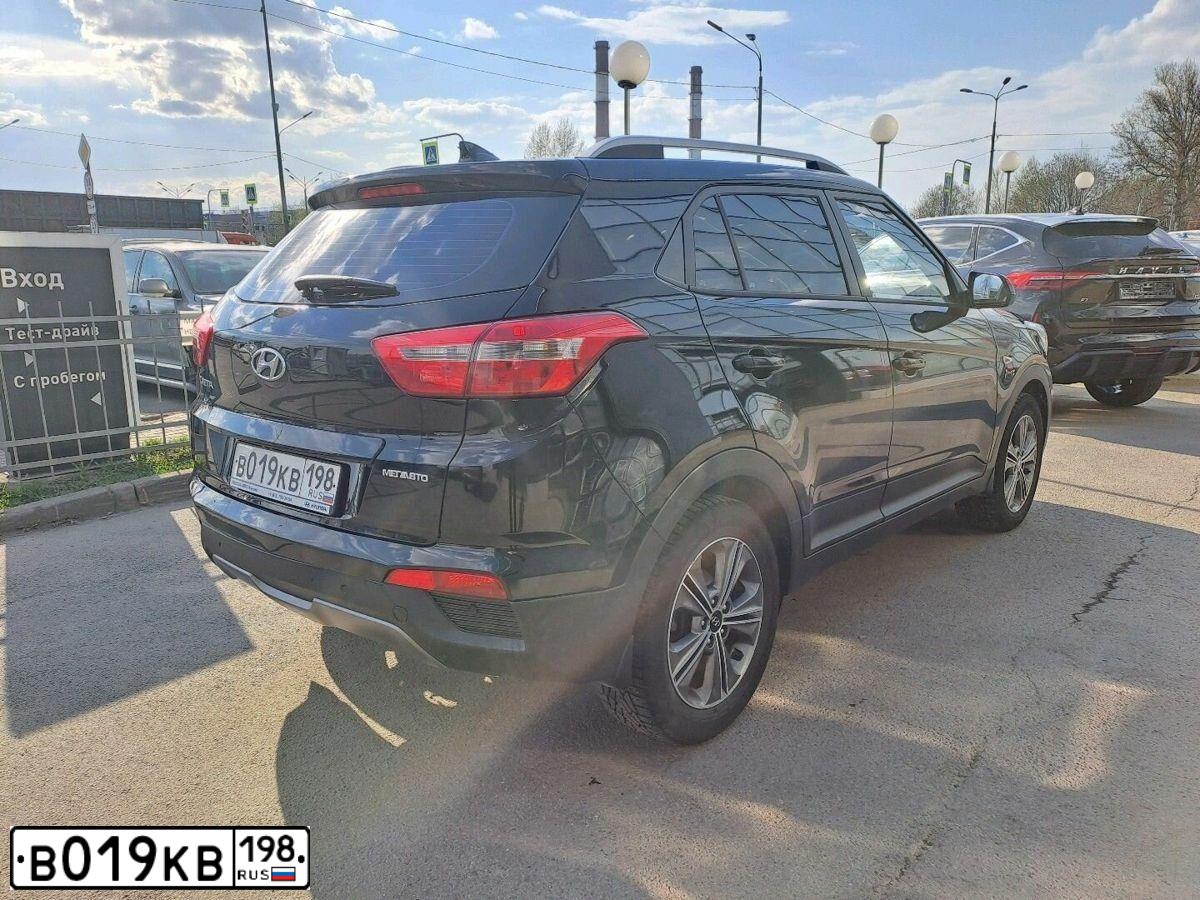 Фото автомобиля HYUNDAI CRETA, 2018 — госномер А519РВ790. Цвет: ЧЕРНЫЙ