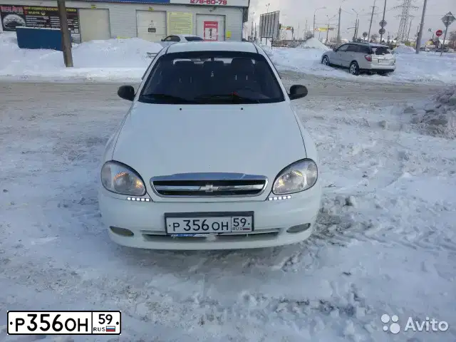 Фото автомобиля ZAZ LANOS, 2008 — госномер Р421РХ159. Цвет: Белый
