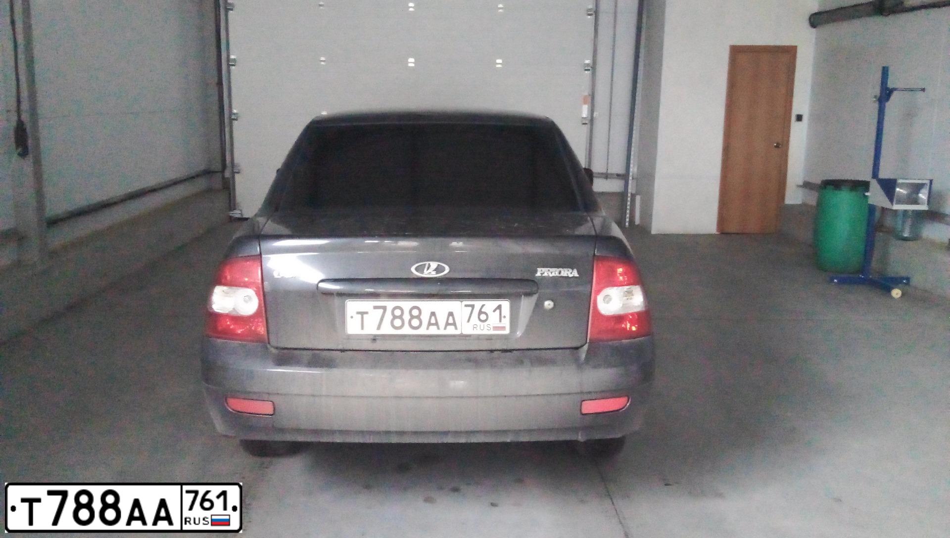 Фото автомобиля LADA 2170 PRIORA, 2008 — госномер Т788АА761. Цвет: ГРАФИТОВЫЙ МЕТАЛЛИК