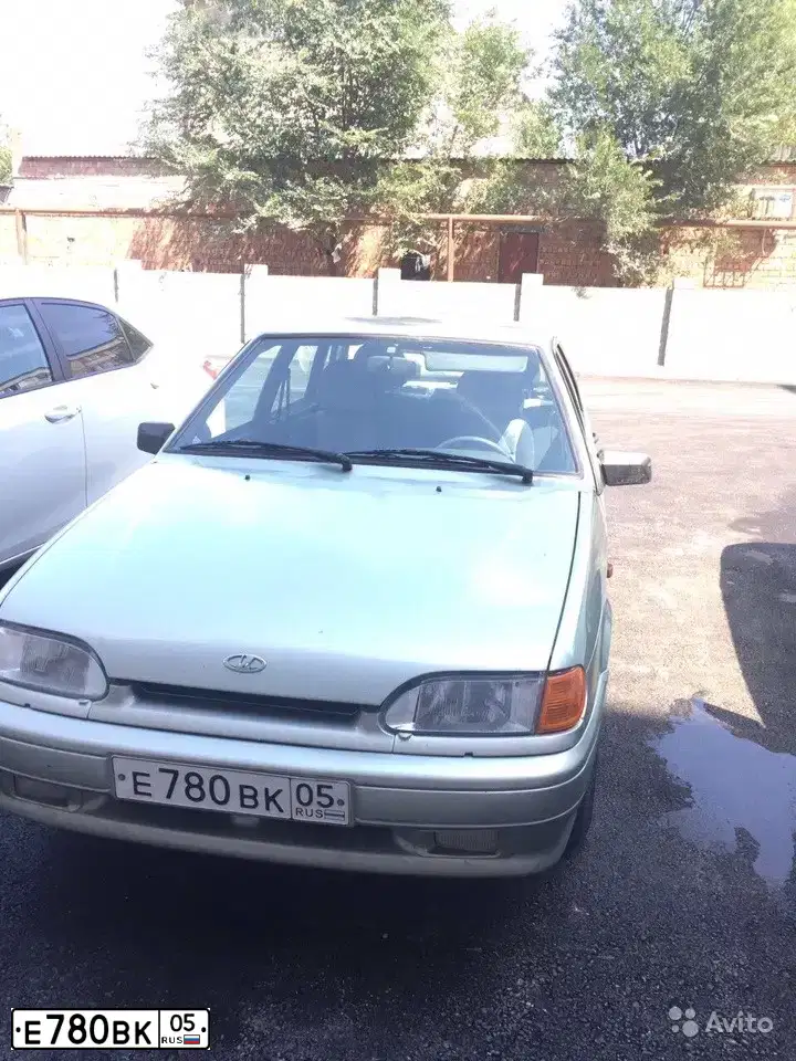 Фото автомобиля LADA 2115 SAMARA, 2006 — госномер Е780ВК05. Цвет: БЕЛО-ЗЕЛЕНЫЙ