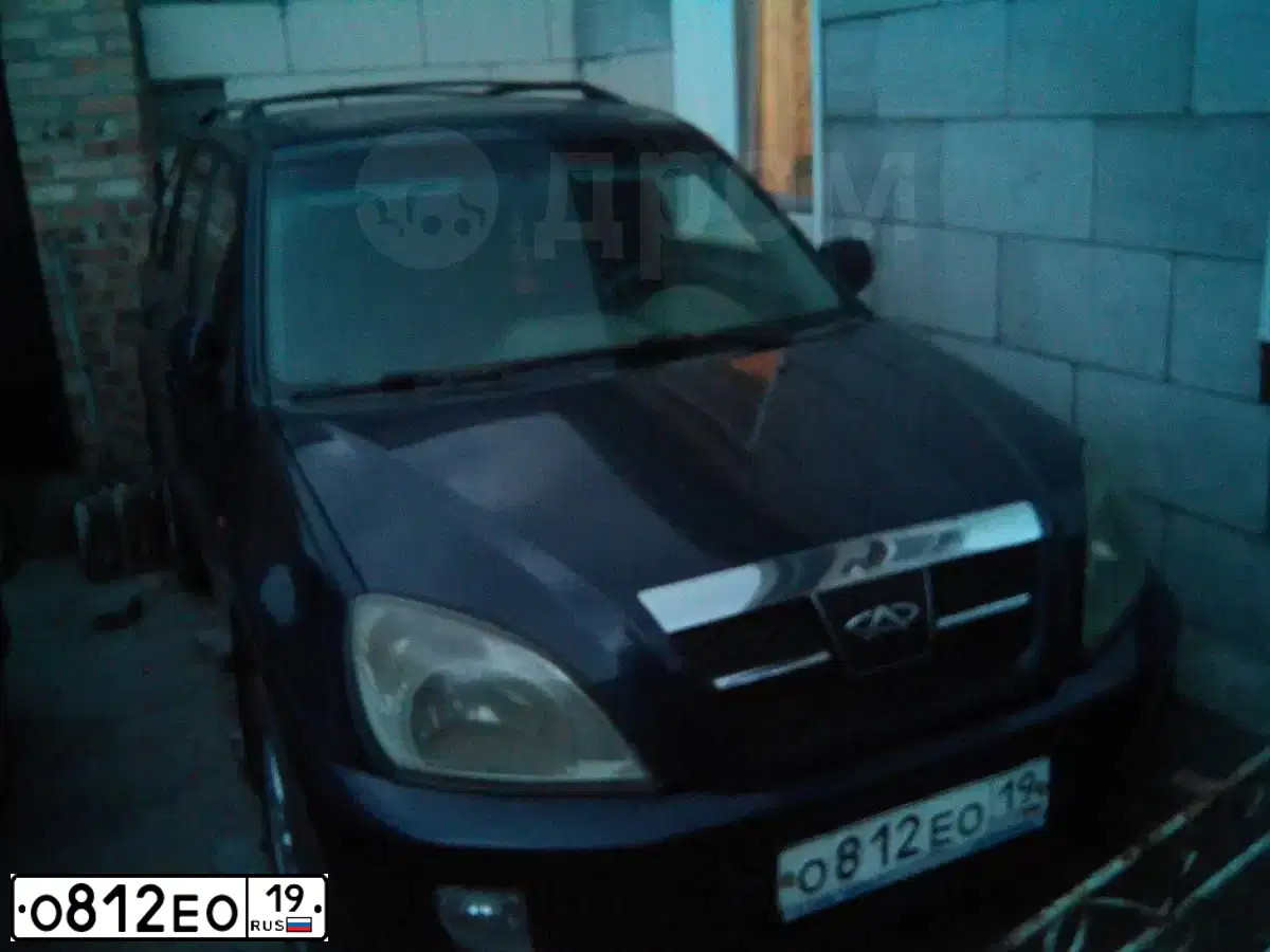 Фото автомобиля CHERY TIGGO, 2007 — госномер Н606ЕО21. Цвет: синий