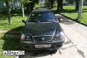 Фото автомобиля GEELY CK, 2007 — госномер А304ВУ174. Цвет: ЧЕРНЫЙ
