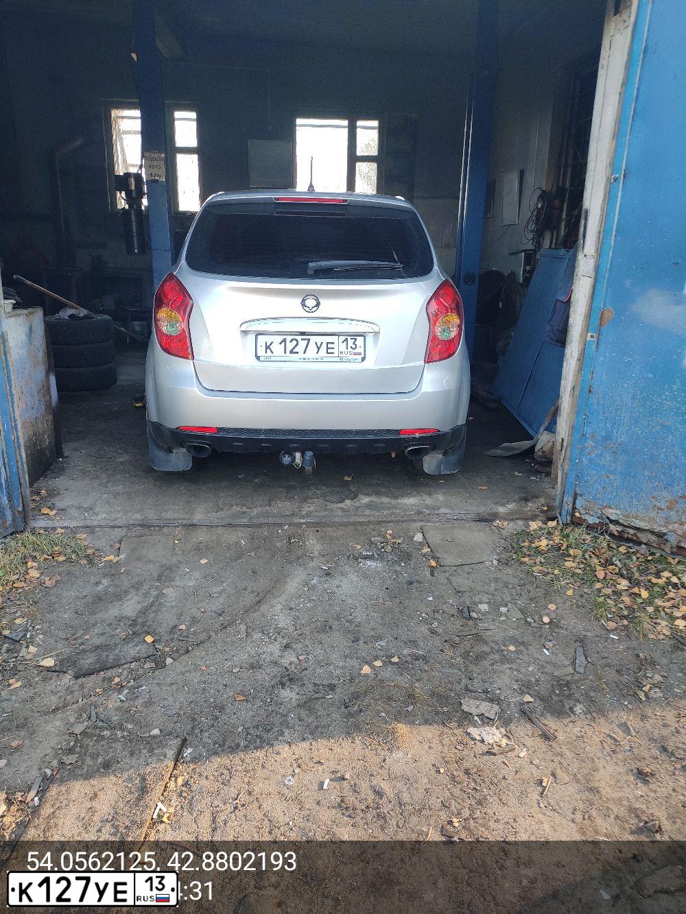 Фото автомобиля SSANGYONG ACTYON, 2013 — госномер К127УЕ13. Цвет: СЕРЕБРИСТЫЙ